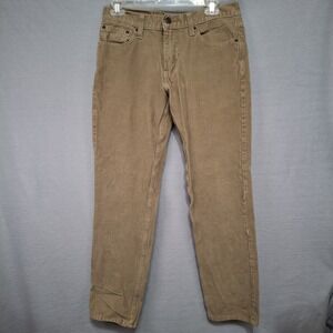 Levi's‎ 511 Corduroy Pants Mens 30x32 Khaki Cotton Poly Straight Leg Stretch